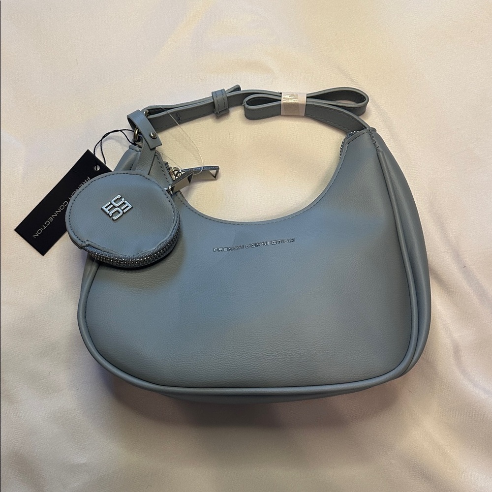 French Girl Blue Hobo Style Shoulder Crossbody Coastal Business Vacation Bag